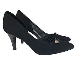 Impo Womens Size 8.5 Heels New Black Suede Corpcore Classiccore Officesiren
